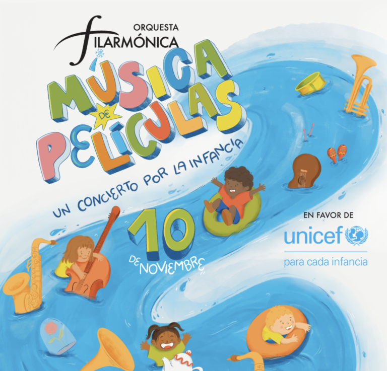 UNICEF y la Orquesta Filarmónica se unen por la infancia con el concierto "Música de películas"